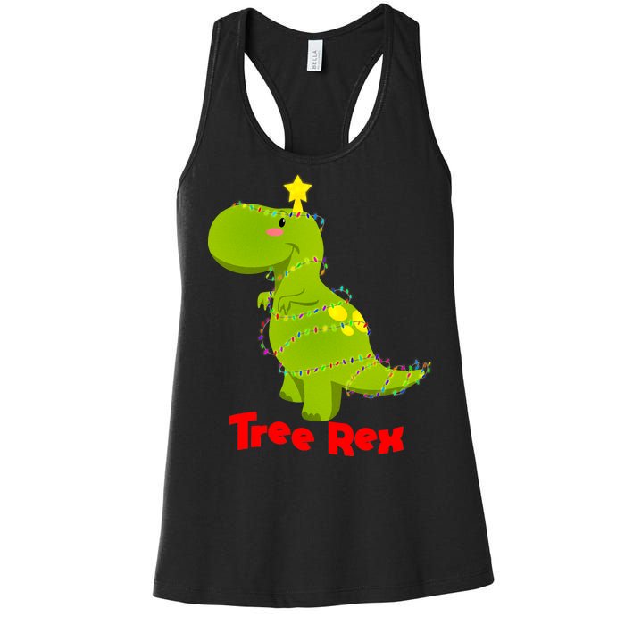 Christmas Tree Rex Women's Racerback Tank