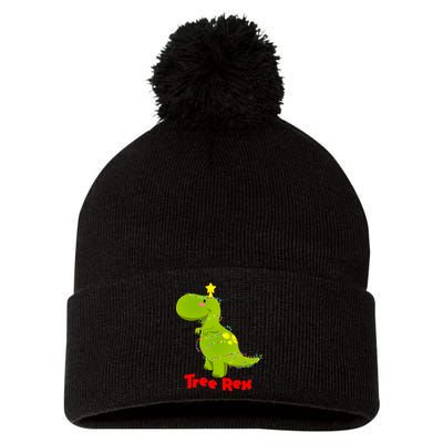 Christmas Tree Rex Pom Pom 12in Knit Beanie