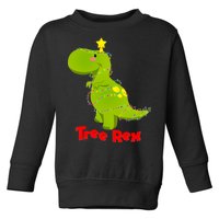 Christmas Tree Rex Toddler Sweatshirt