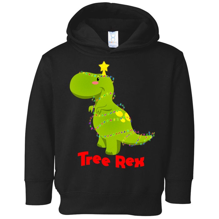 Christmas Tree Rex Toddler Hoodie