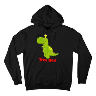 Christmas Tree Rex Tall Hoodie