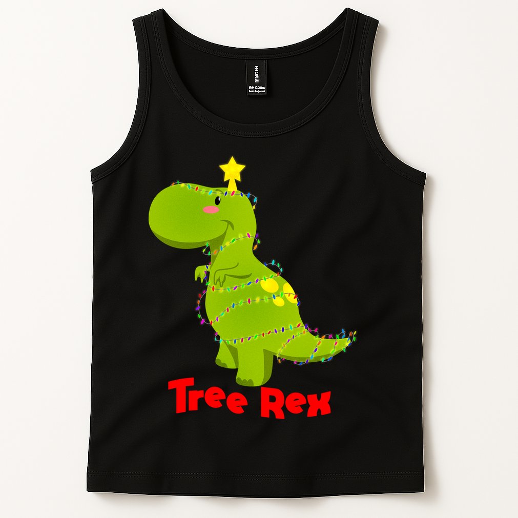 Christmas Tree Rex Tank Top