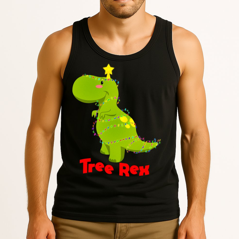 Christmas Tree Rex Tank Top