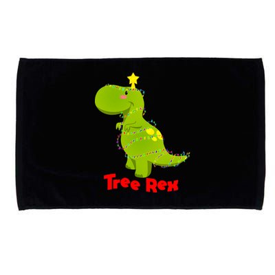 Christmas Tree Rex Microfiber Hand Towel