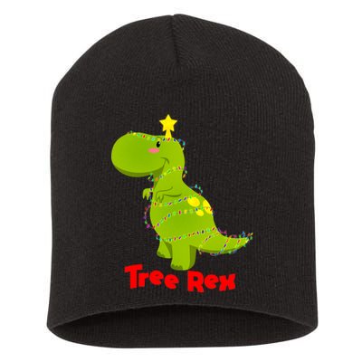 Christmas Tree Rex Short Acrylic Beanie