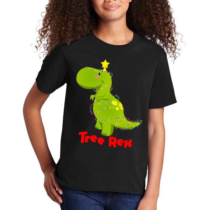 Christmas Tree Rex Kids T-Shirt