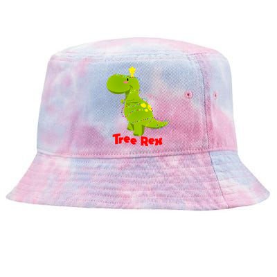 Christmas Tree Rex Tie-Dyed Bucket Hat