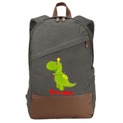 Christmas Tree Rex Cotton Canvas Backpack