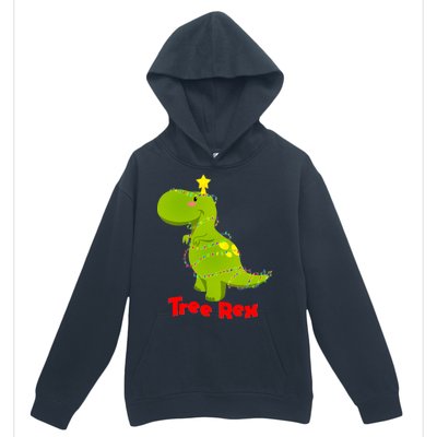 Christmas Tree Rex Urban Pullover Hoodie