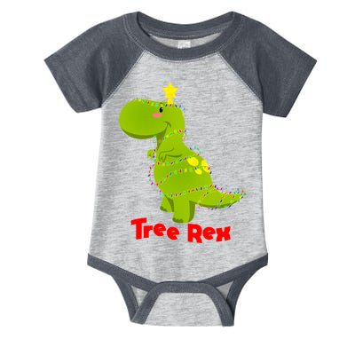 Christmas Tree Rex Infant Baby Jersey Bodysuit