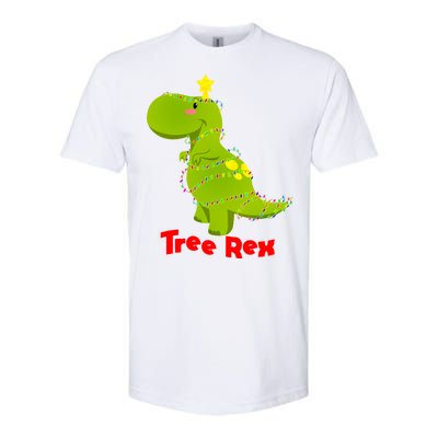 Christmas Tree Rex Softstyle® CVC T-Shirt