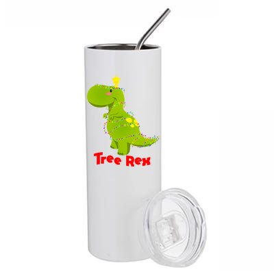 Christmas Tree Rex Stainless Steel Tumbler