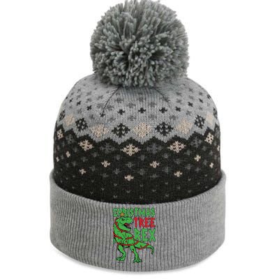 Christmas Tree Rex T-Rex The Baniff Cuffed Pom Beanie