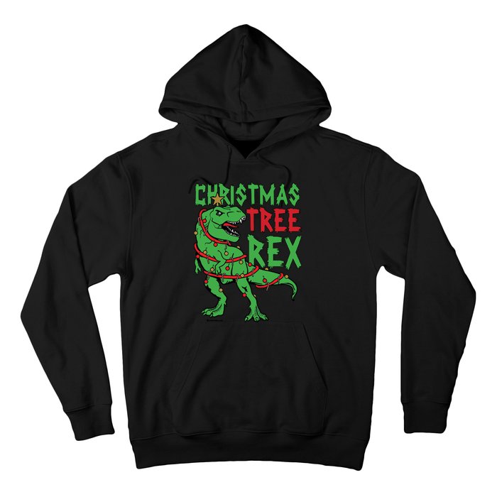 Christmas Tree Rex T-Rex Hoodie