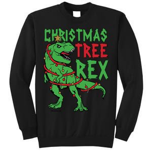 Christmas Tree Rex T-Rex Sweatshirt