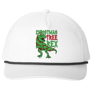 Christmas Tree Rex T-Rex Snapback Five-Panel Rope Hat