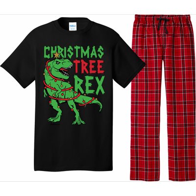 Christmas Tree Rex T-Rex Pajama Set