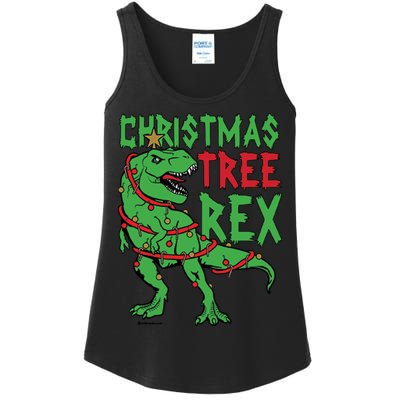 Christmas Tree Rex T-Rex Ladies Essential Tank