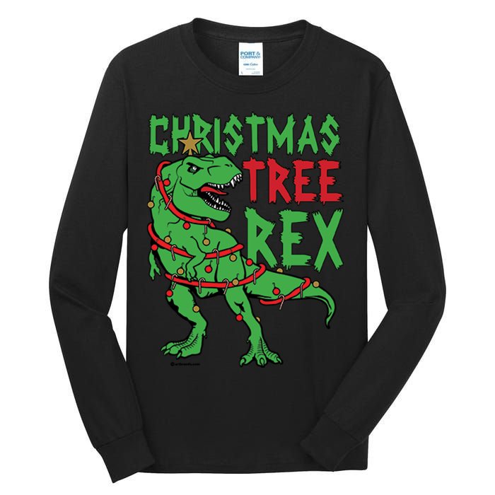 Christmas Tree Rex T-Rex Tall Long Sleeve T-Shirt