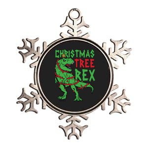 Christmas Tree Rex T-Rex Metallic Star Ornament