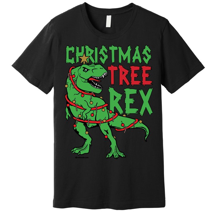 Christmas Tree Rex T-Rex Premium T-Shirt