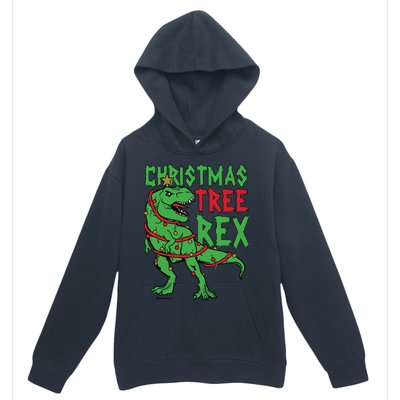 Christmas Tree Rex T-Rex Urban Pullover Hoodie