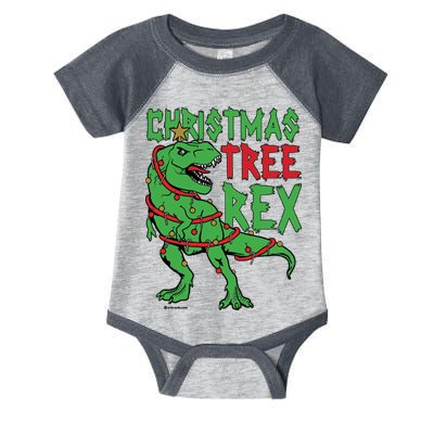 Christmas Tree Rex T-Rex Infant Baby Jersey Bodysuit