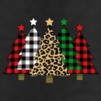 Christmas Trees Buffalo Plaid & Leopard Design Cool Comfort Performance Bucket Hat