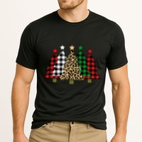 Christmas Trees Buffalo Plaid & Leopard Design Cooling Performance Crew T-Shirt