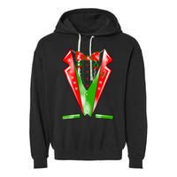 Christmas Tux Tuxedo Garment-Dyed Fleece Hoodie