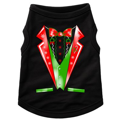 Christmas Tux Tuxedo Doggie Tank