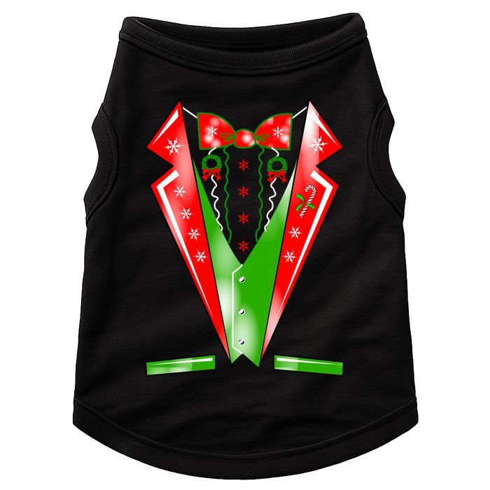 Christmas Tux Tuxedo Doggie Tank