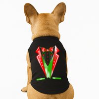 Christmas Tux Tuxedo Doggie Tank