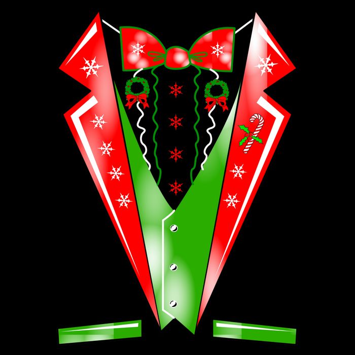 Christmas Tux Tuxedo USA-Made Doggie Bandana