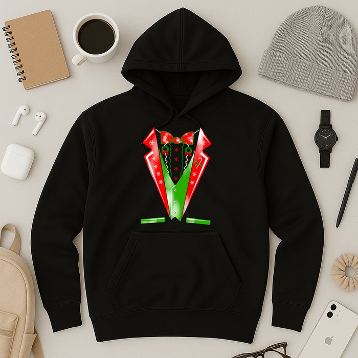 Christmas Tux Tuxedo Hoodie