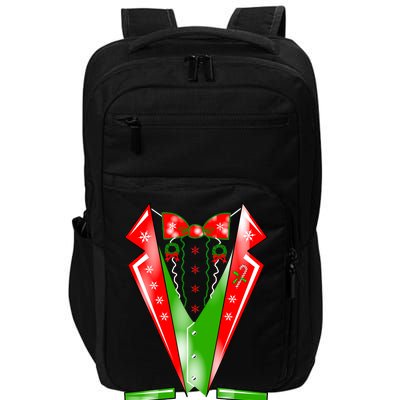 Christmas Tux Tuxedo Impact Tech Backpack