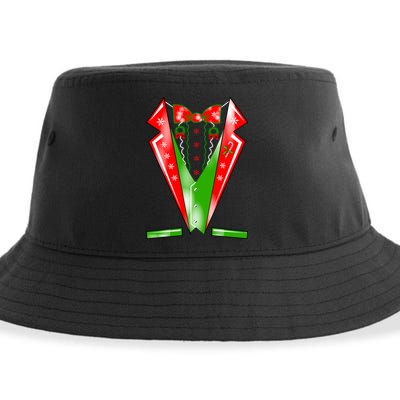 Christmas Tux Tuxedo Sustainable Bucket Hat