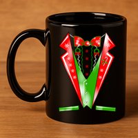 Christmas Tux Tuxedo 11oz C Handle Ceramic Mug