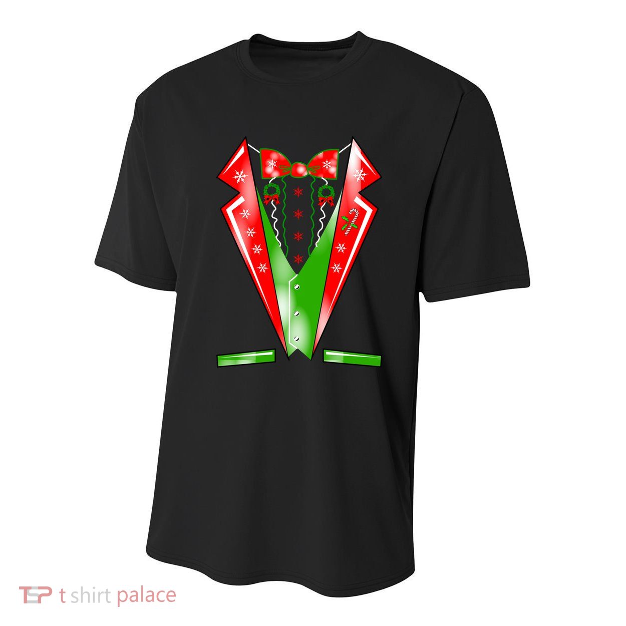 Christmas Tux Tuxedo Youth Performance Sprint T-Shirt
