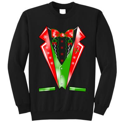 Christmas Tux Tuxedo Tall Sweatshirt