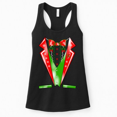 Christmas Tux Tuxedo Womens Tank Top