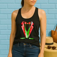 Christmas Tux Tuxedo Womens Tank Top