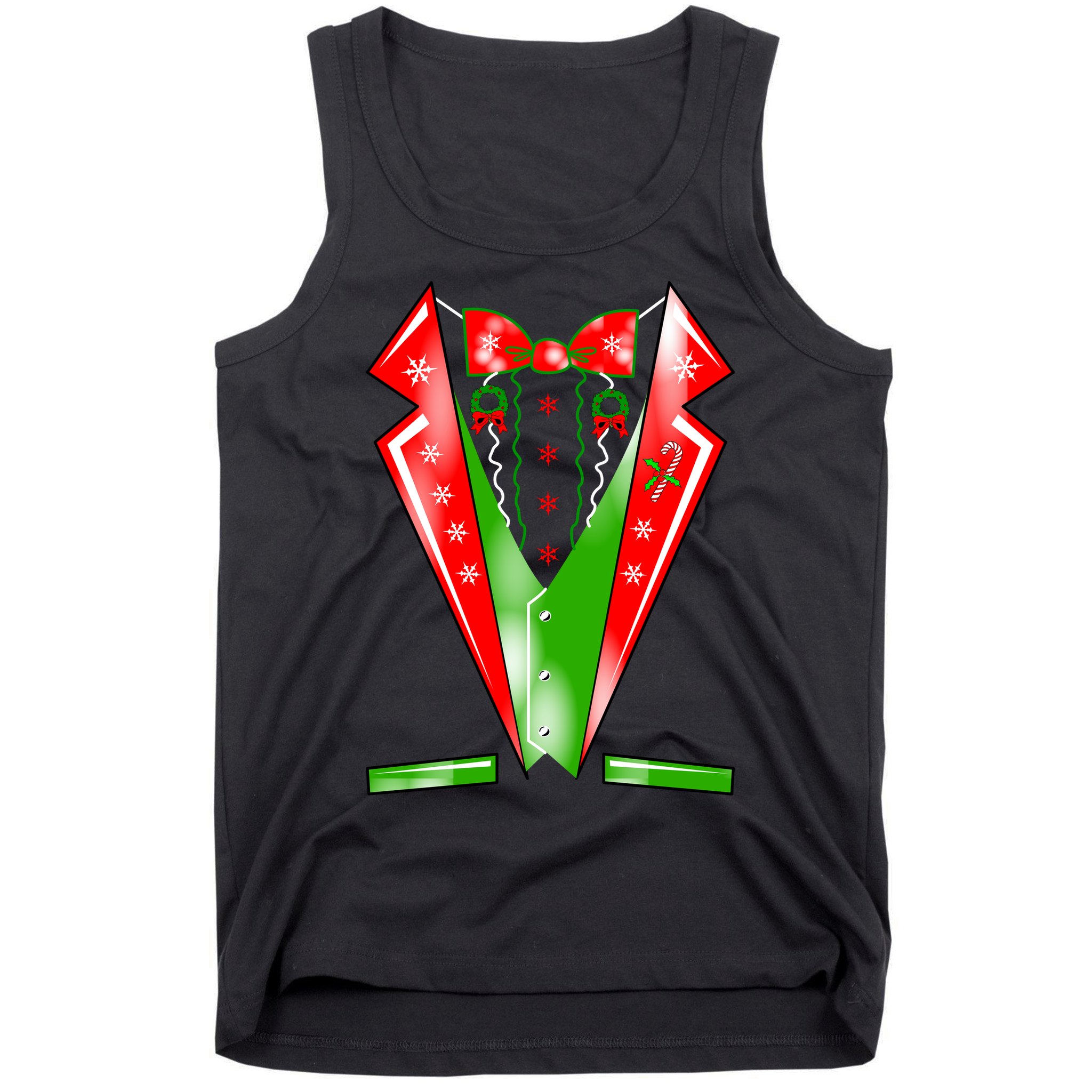 Christmas Tux Tuxedo Tank Top