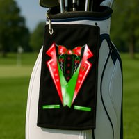 Christmas Tux Tuxedo Golf Towel