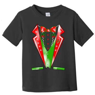 Christmas Tux Tuxedo Toddler T-Shirt