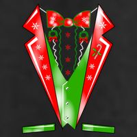 Christmas Tux Tuxedo Microfiber Hand Towel