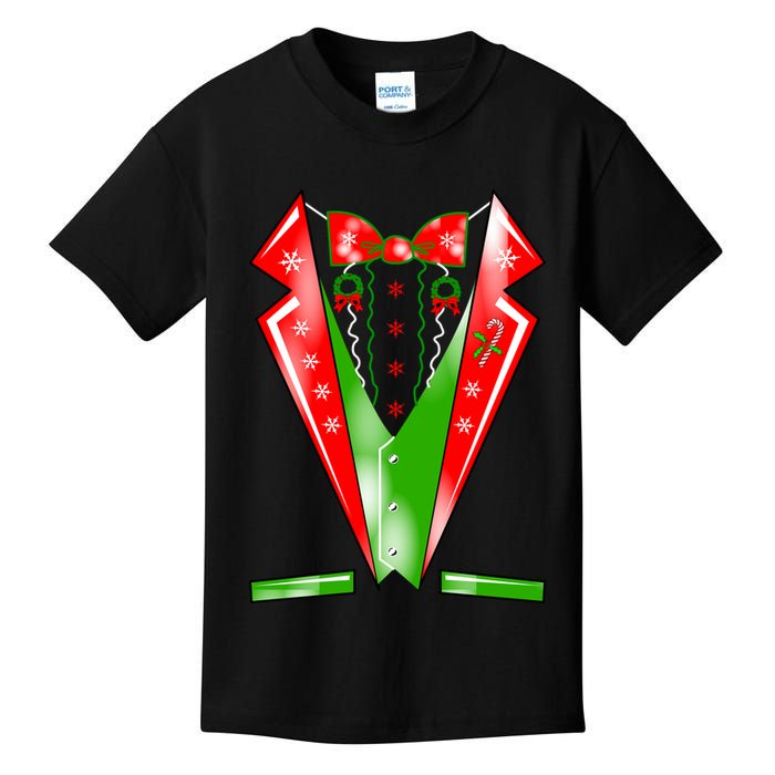 Christmas Tux Tuxedo Kids T-Shirt