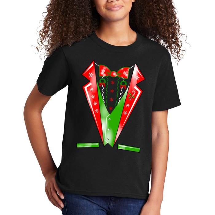 Christmas Tux Tuxedo Kids T-Shirt