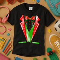 Christmas Tux Tuxedo Kids T-Shirt