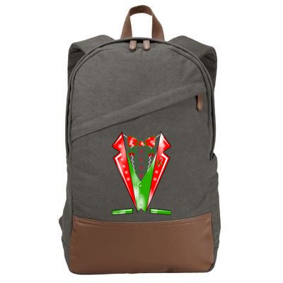 Christmas Tux Tuxedo Cotton Canvas Backpack